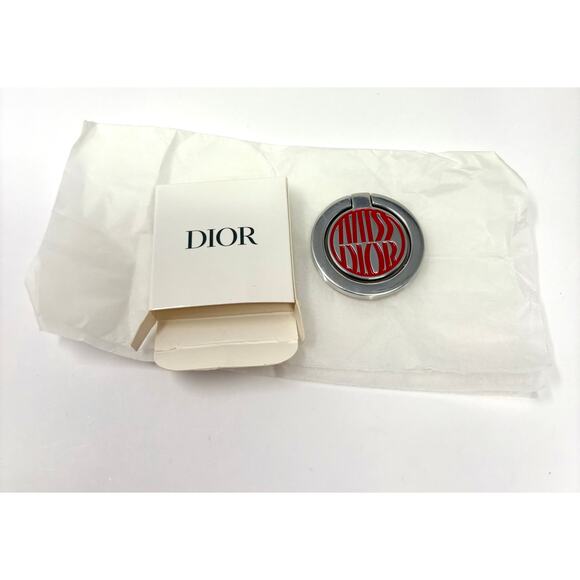 Miss Dior Phone Ring Holder – Red & Silver Logo | VIP Dior Gift - Picture 2 of 3